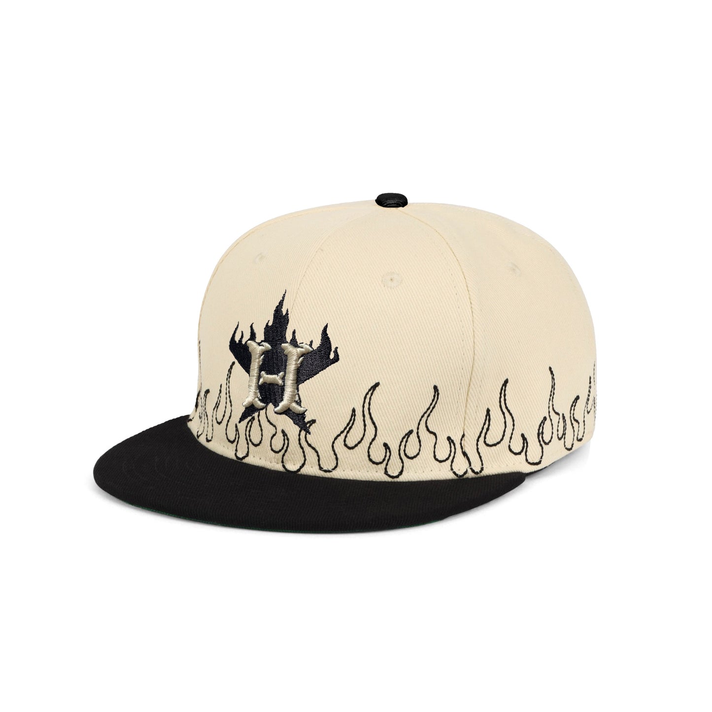 Houston Bones Sashiko Fitted - Cream