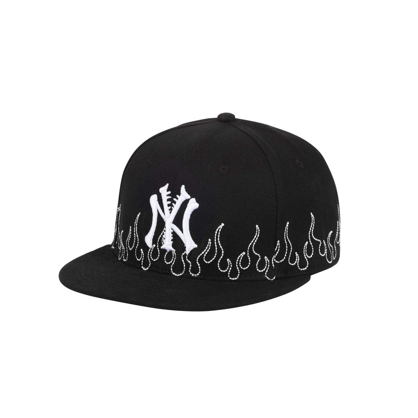 NY Bones Sashiko Fitted - Black