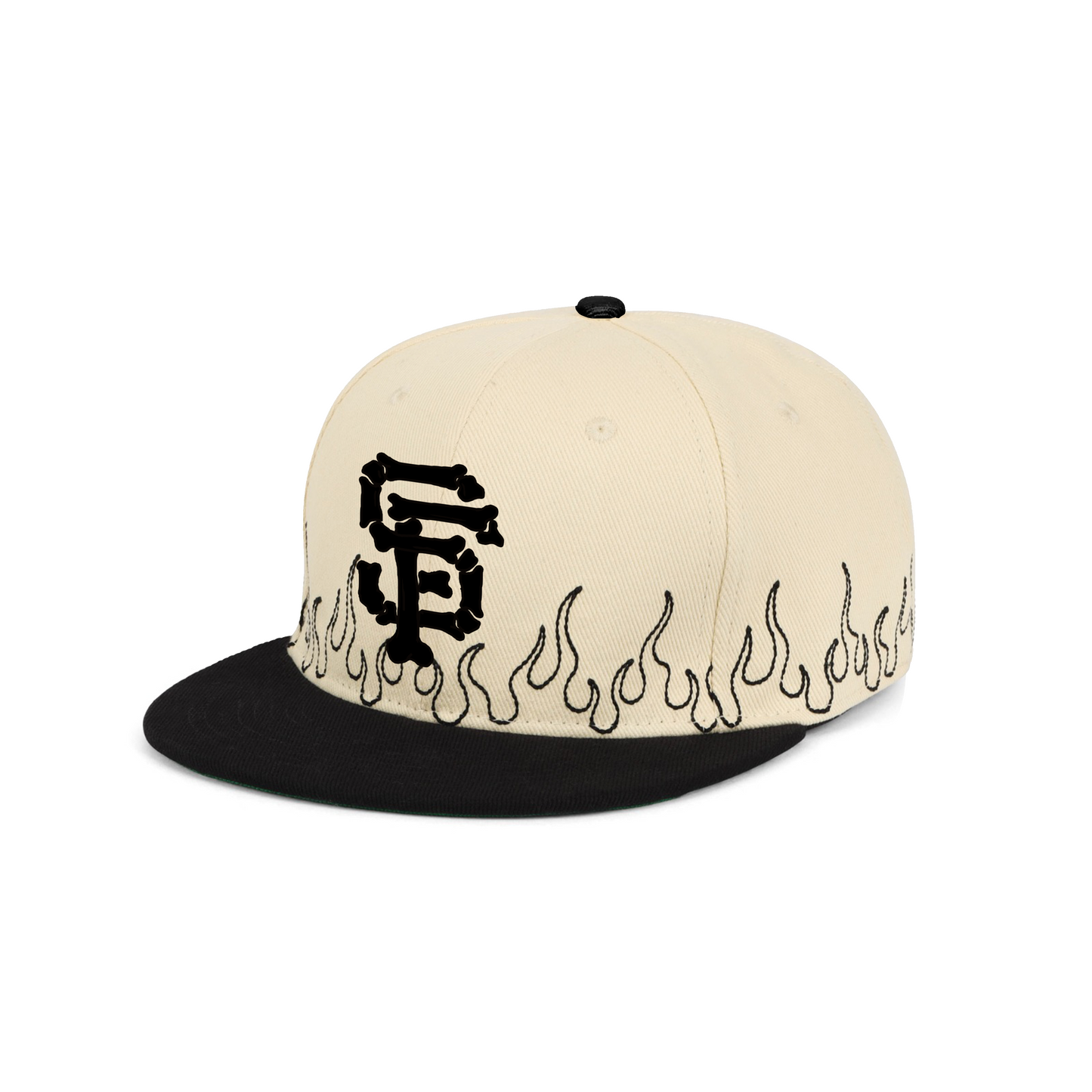 SF Bones Sashiko Fitted - Cream