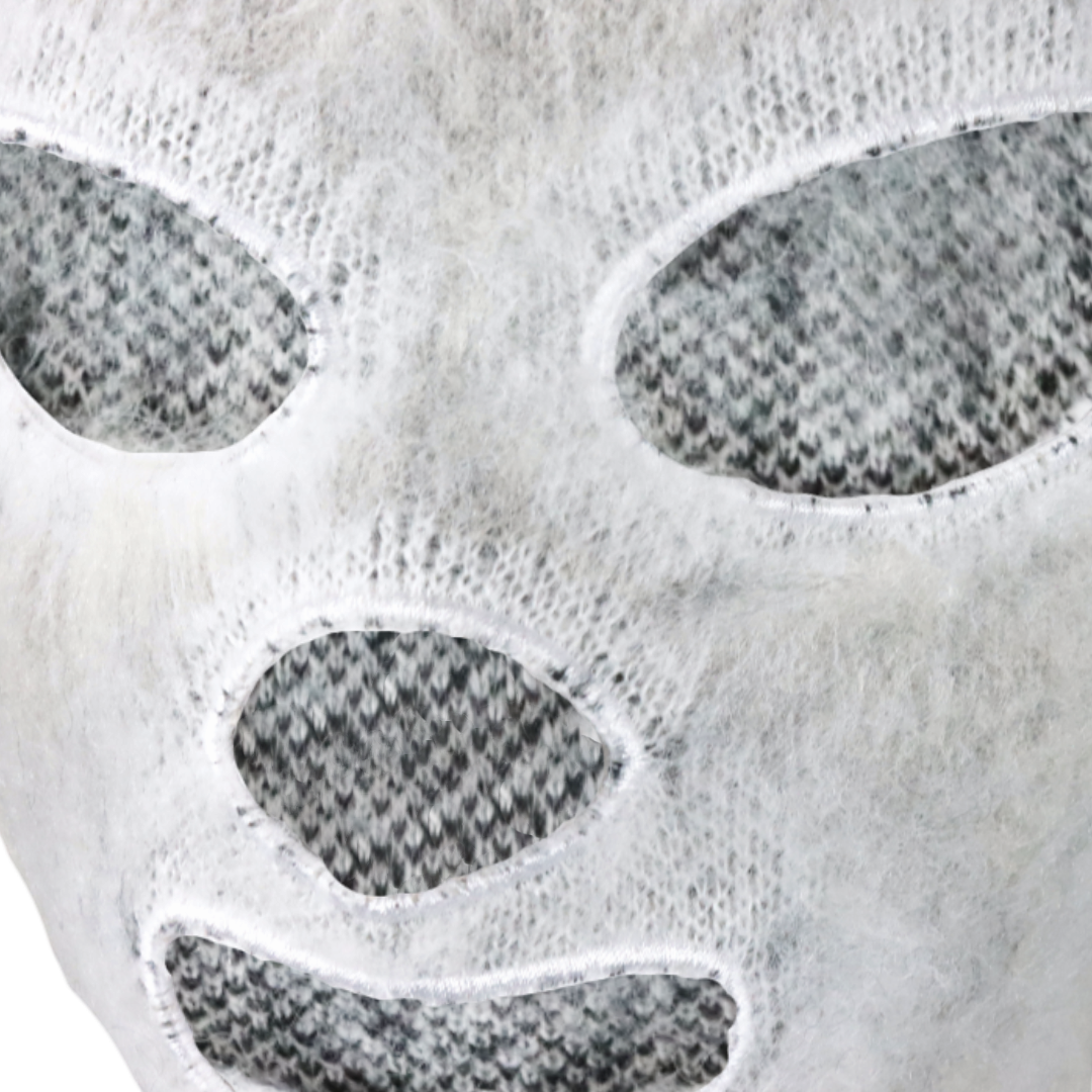 Mohair Luchador Mask - Grey