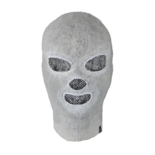 Mohair Luchador Mask - Grey